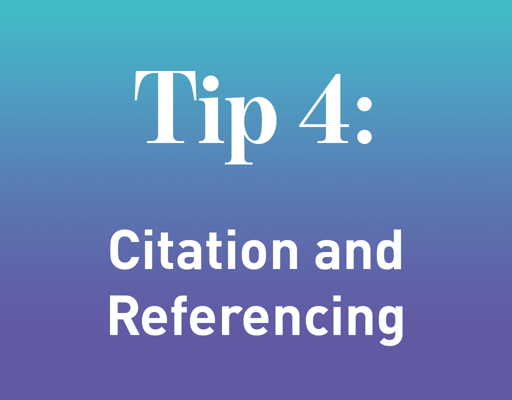 tip 4 citation and referencing