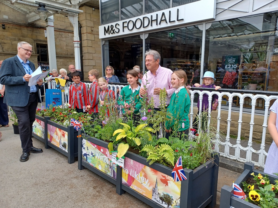 Planters created by Calderdale College students feature in competition judged by Alan Titchmarsh MBE as railway partnership blooms