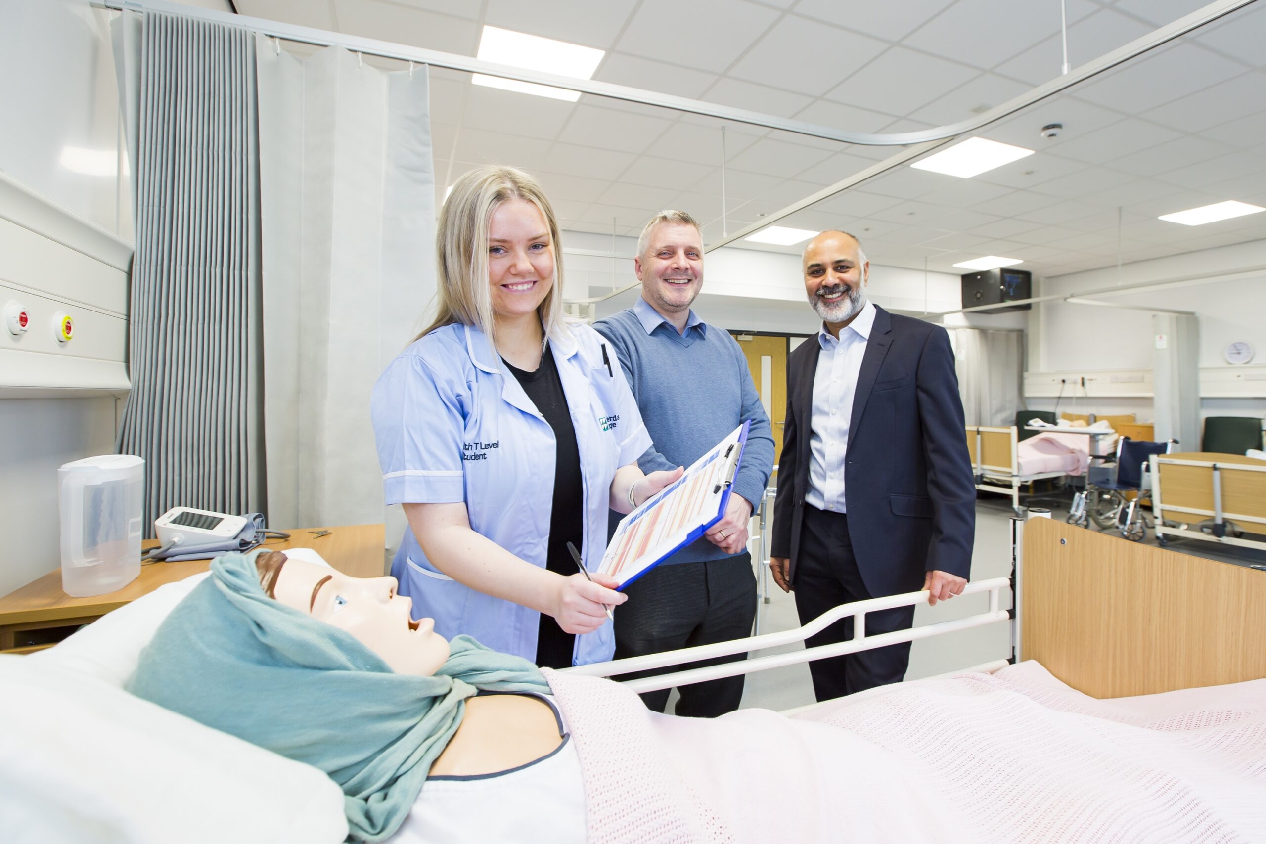College mock hospital ward trains next generation of healthcare workers in Calderdale